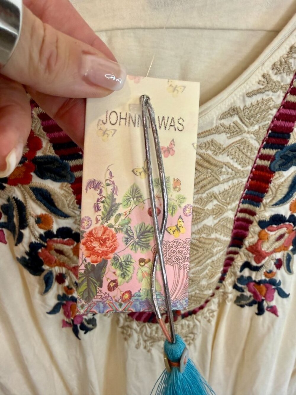 Johnny Was Claude 3/4 knit drape top Tunic NWT - Size XS - Picture 6 of 7